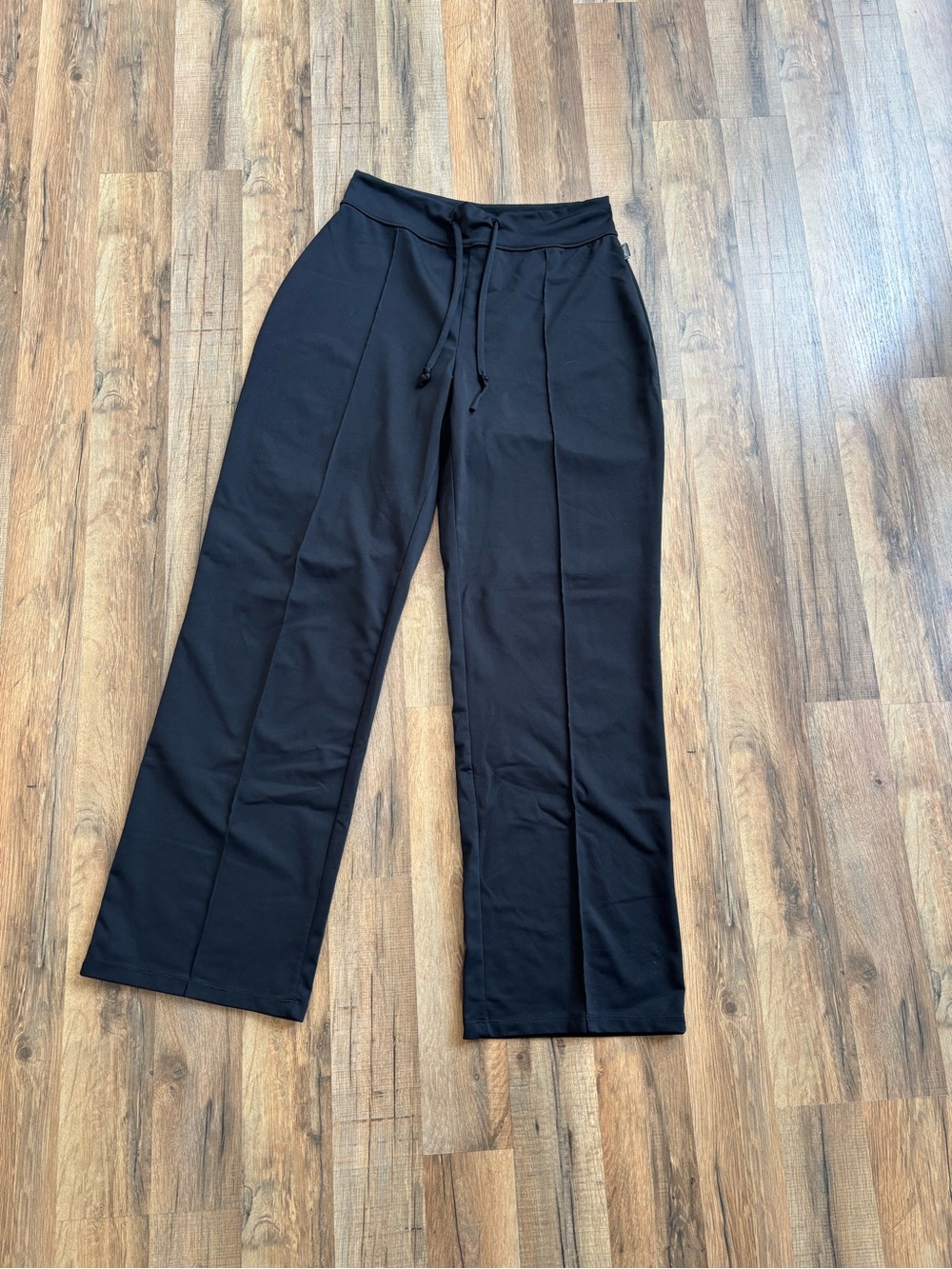 Avia Black Wide-Leg Drawstring Pants